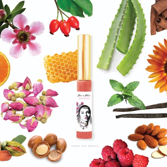 Berry Blossom Pink Sheer Glow Organic Lip Gloss Plumper Treatment - Picture 4 of 11